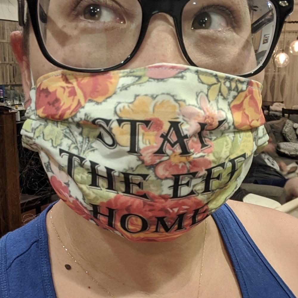 100% cotton face mask